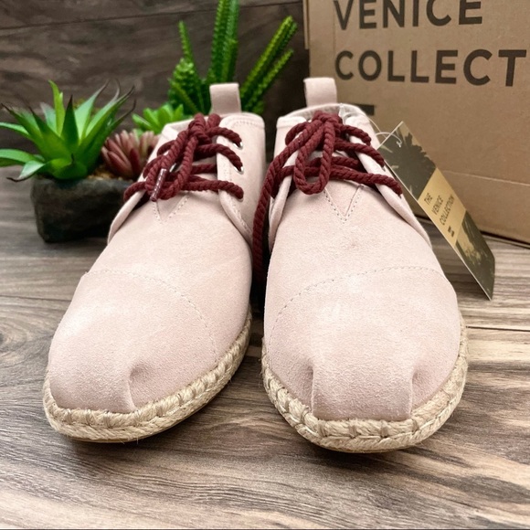 NIB Toms Bota Floral Embroidery Rope Sole Bootie - Picture 5 of 13